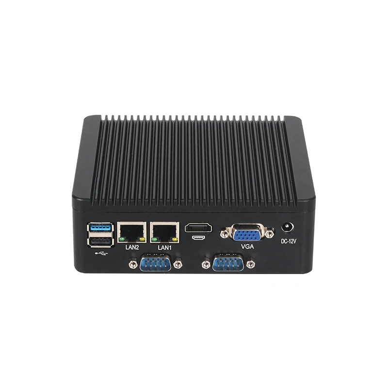 Helorpc Mini PC industrial N2840/J2900 compatible con WIN10 LINUX con 2xGigabit LAN 5xUSB2.0 1xUSB3.0 4xDB9 COM 1xHDMI 1xVGA computadora - imagen 2