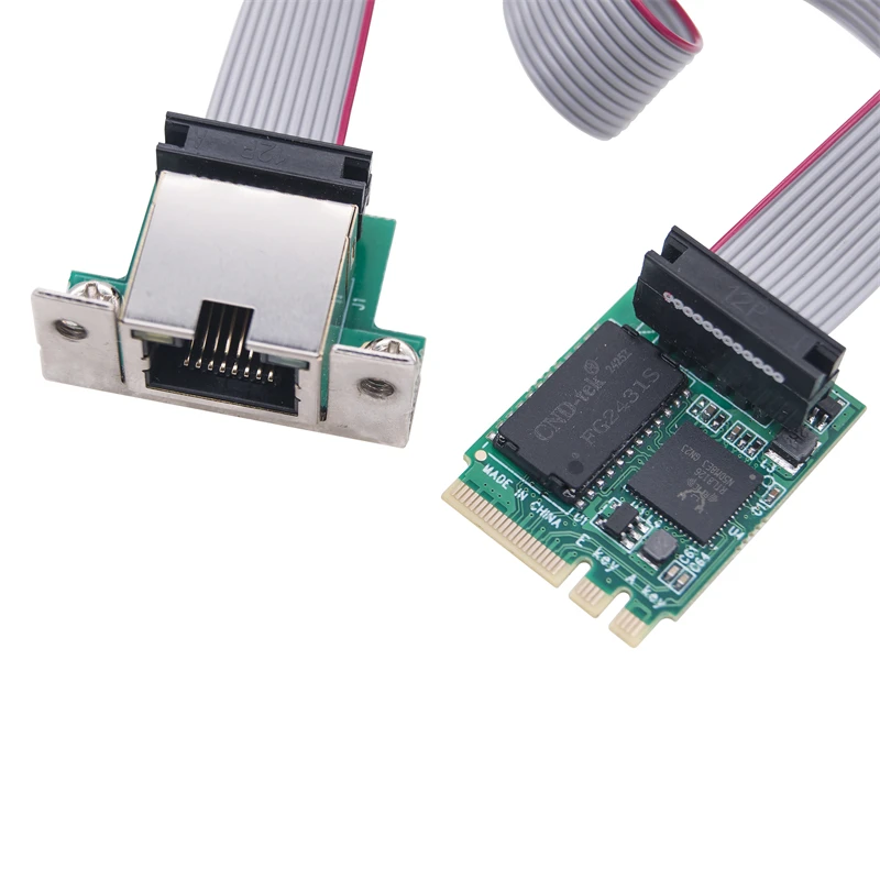 Nueva tarjeta de red de 5Gbps M2 M.2 A + E Key a RJ45 puerto Com tarjeta Lan NIC RTL8126 Chip 5G Gigabit Ethernet adaptador de red para escritorio - imagen 4