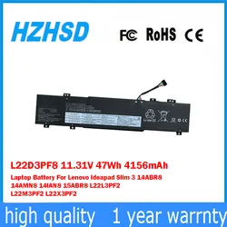 L22D3PF8 11,31 V 47Wh 4156mAh batería del ordenador portátil para Lenovo Ideapad Slim 3 14ABR8 14AMN8 14lAN8 15ABR8 L22L3PF2 L22M3PF2 L22X3PF2