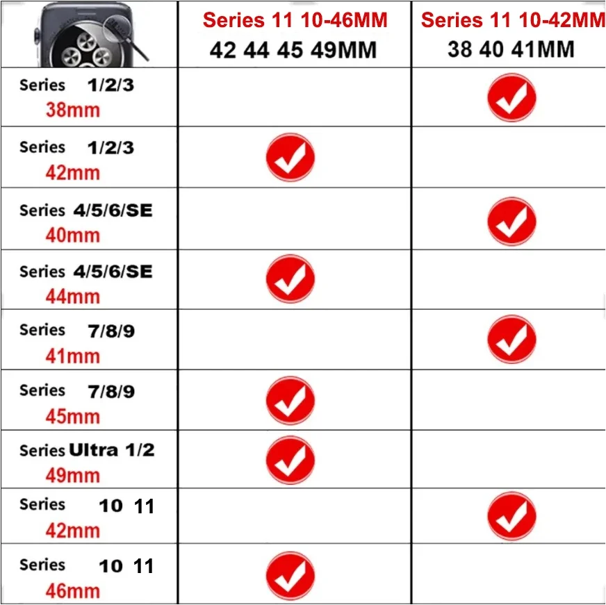 Película de vidrio templado + funda para Apple Watch 46 42 45 44 41 40mm Protector de pantalla impermeable para iWatch 11 10 9 8 7 6 5 4 SE - imagen 2