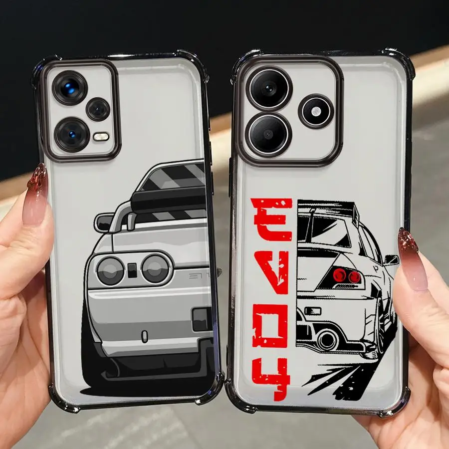 Funda de teléfono para Xiaomi Redmi K80 Pro K80 5G A5 14C A3 13C A3X cubierta transparente japonés JDM Drift Car - imagen 5
