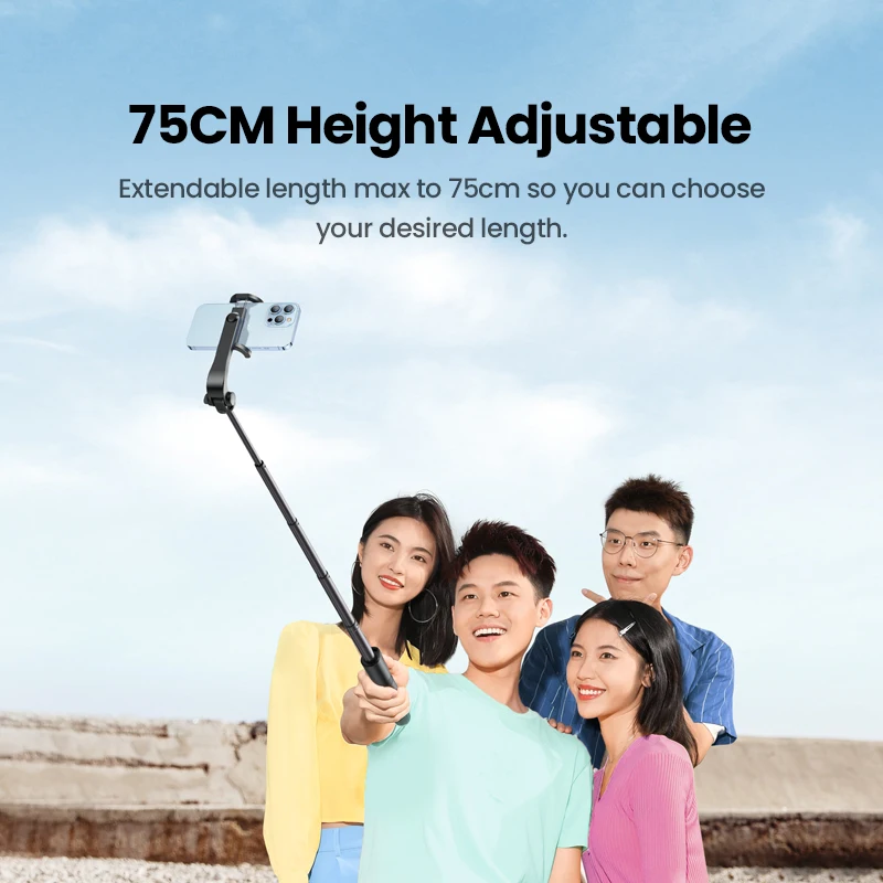UGREEN Selfie Stick Bluetooth Trípode con Remoto iOS Android - imagen 4