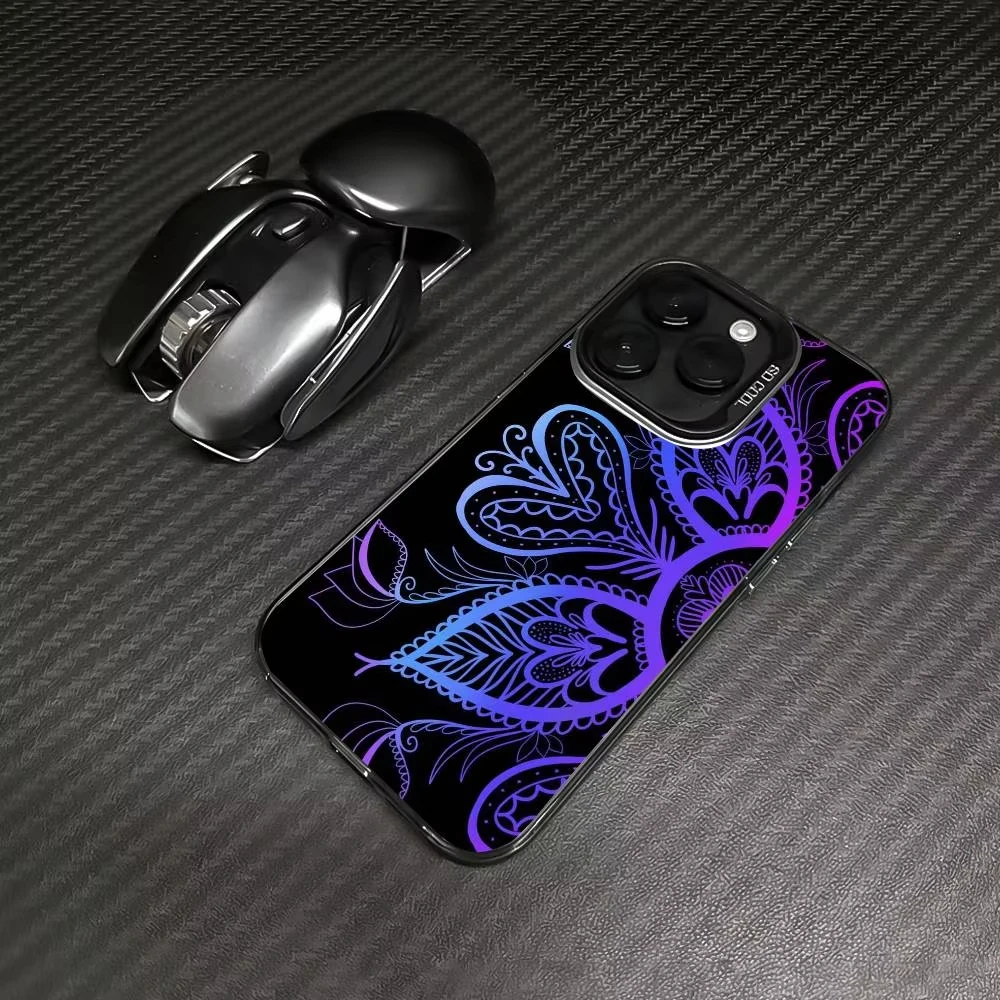 Funda de teléfono con diseño de Mandala clásico para iPhone 17 Pro 16 15 14 13 12 11 Pro Max 16 Plus 16E 17 Air XR XS, funda trasera a prueba de golpes - imagen 2