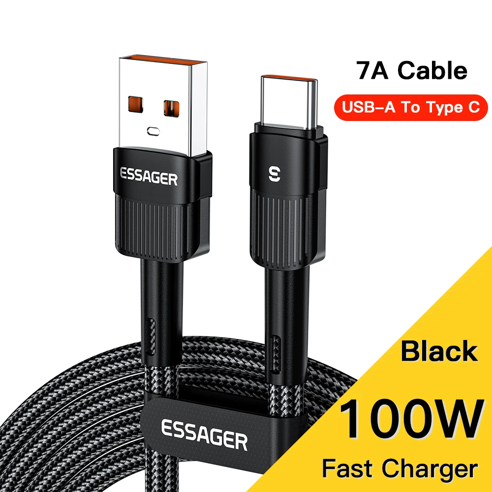 7A 100W Black Cable