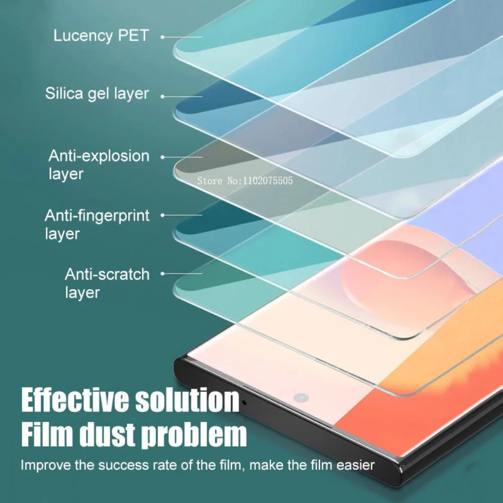 2 uds vidrio templado para Samsung Galaxy S24 Ultra S23 S22 Plus S21 FE Note 10 20 Protector de pantalla de teléfono película protectora - imagen 3