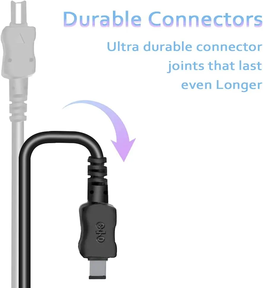 Cable de carga USB EH-67 para cámaras Nikon Coolpix L100 L105 L110 L120 L310 L320 L330 L340 L810 L820 L830 L840 b500. - imagen 3