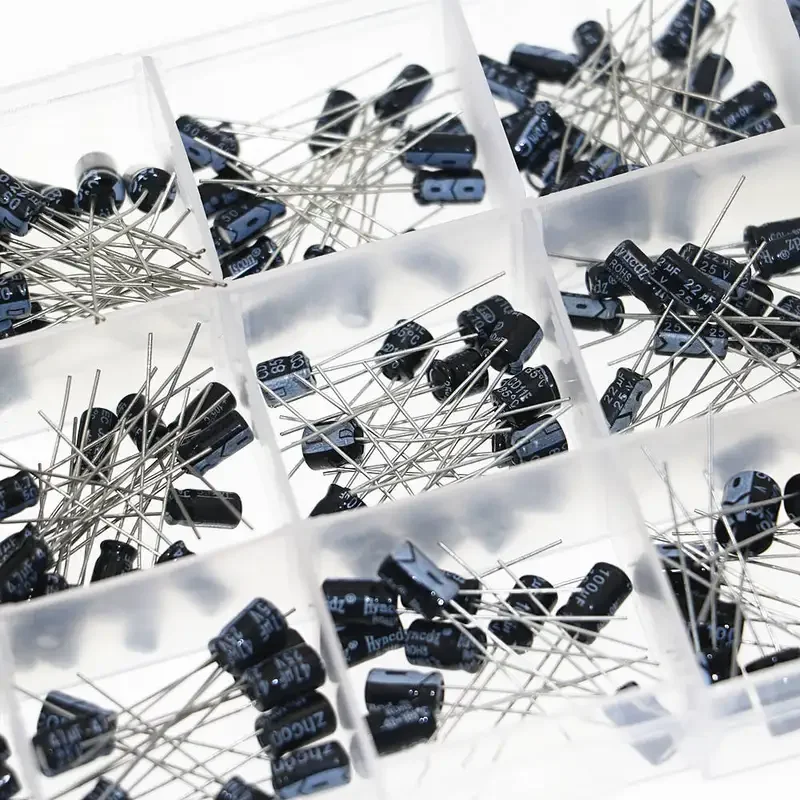 200 Uds 15 valores 0,1 uF 0,22 uF 0,47 uF 1uF 2,2 uF 10uF 33uF 47uF 100uF 220uF 10V 16V 25V 50V Kit surtido de condensadores electrolíticos - imagen 3