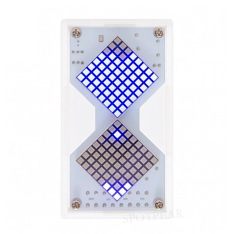 Cyberpunk DIY LED Matrix reloj de arena Sensor de gravedad cuenta regresiva reloj STEM proyecto de soldadura educativo para principiantes y adultos - imagen 3