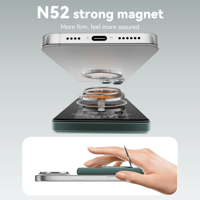 KUULAA Qi2 30W banco de energía magnético 10000mAh 15W cargador portátil inalámbrico con soporte Powerbank para Magsafe para iPhone 16 15 Pro - imagen 3