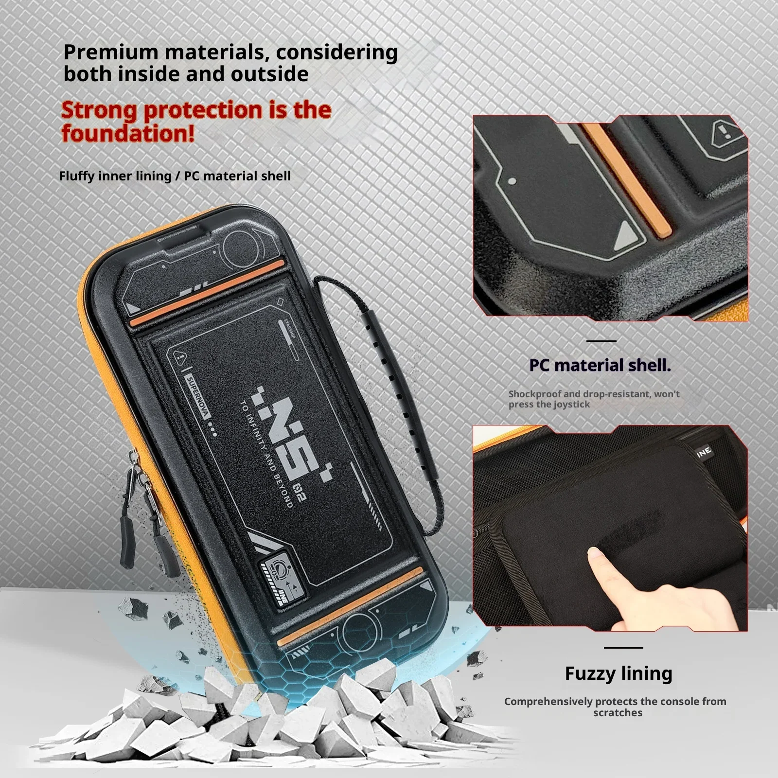 Bolsa de almacenamiento IINE para Nintendo Switch2, bolsa de almacenamiento de carcasa dura, portátil, anticaída, a prueba de golpes, NS2 SWITCH2, accesorios para juegos, regalo - imagen 4