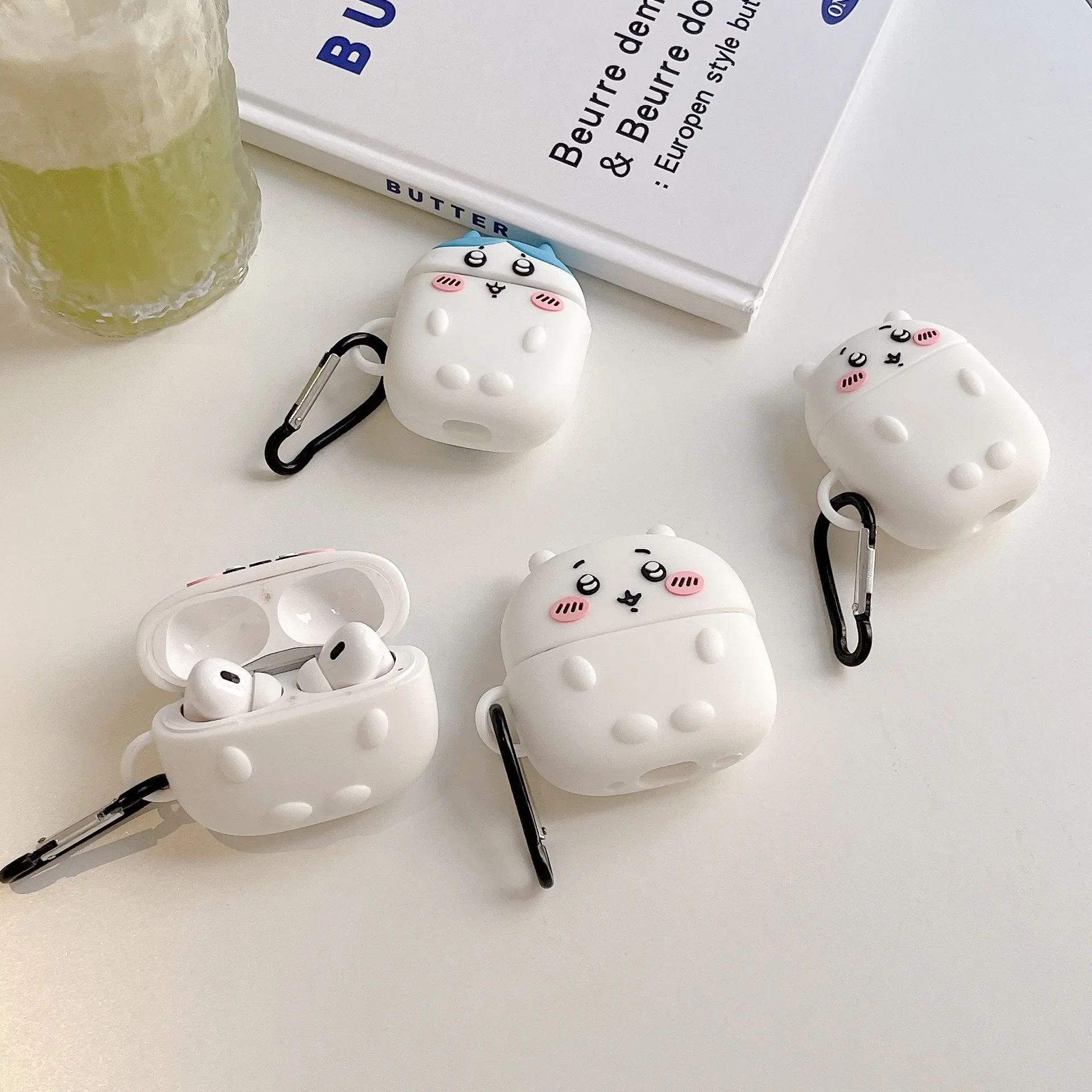 Para Funda Airpods Pro 3, Anime Chiikawa para Airpods 4 3 2 1, Funda protectora de silicona para auriculares para Airpods Pro 2 Funda - imagen 4