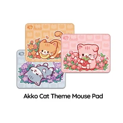Akko Alfombrilla de Ratón Kawaii Gato y Capibara Antideslizante