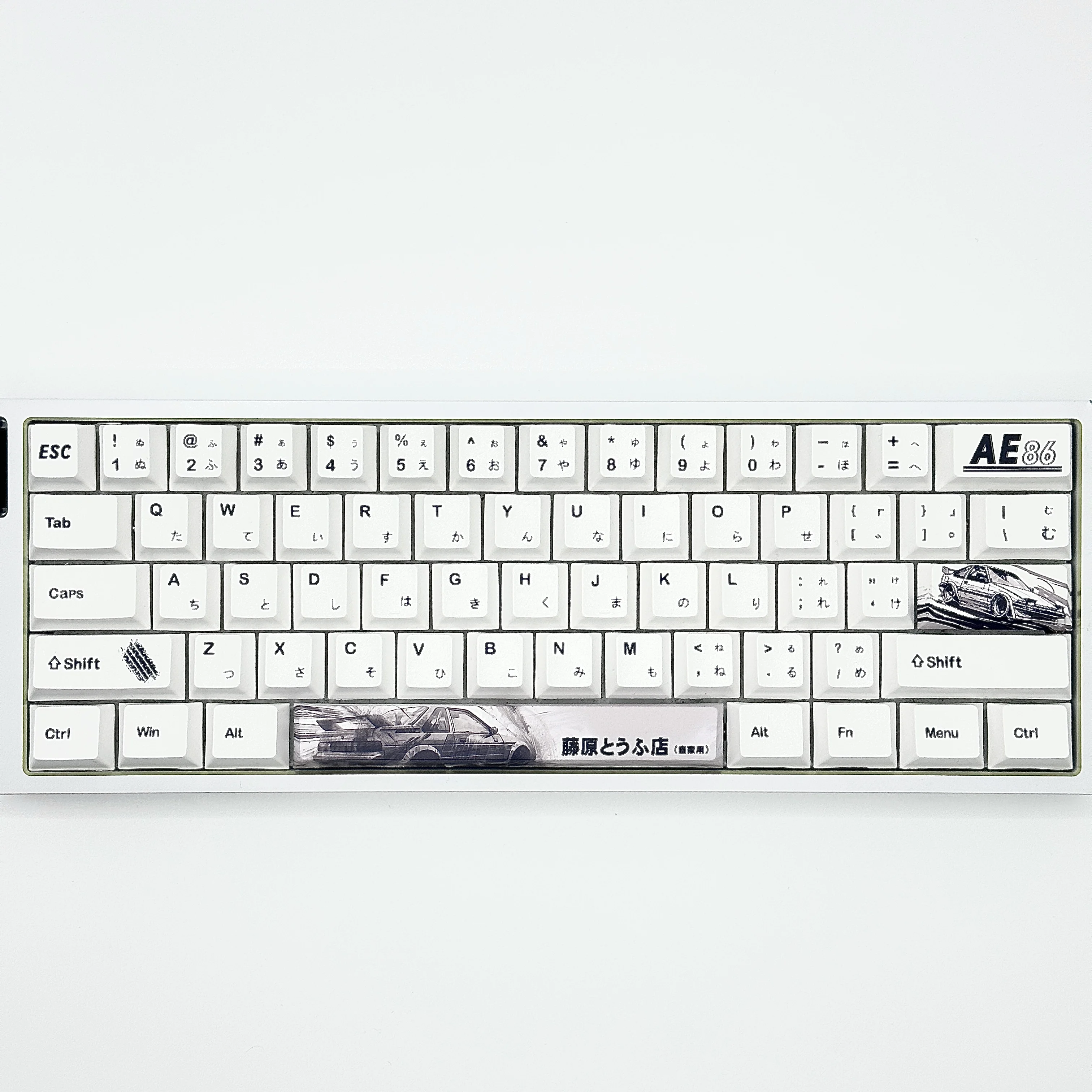 Juego de teclas de tema Simple AE86, perfil de cereza PBT japonés 127kyes, teclas originales personalizadas hechas a mano para regalo de teclado mecánico - imagen 4