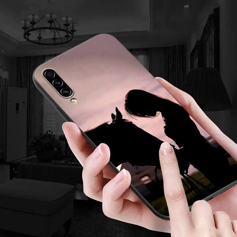 Funda de teléfono para Samsung Galaxy, carcasa trasera de silicona Ultra, caballo galopante, Animal, A30, A30S, A50 S, A20E, A20, A40, A70, A10E, Note 9, 10, 20 - imagen 3