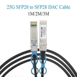 Cable DAC 25G SFP28 de cobre 1-3 m para conmutadores Cisco MikroTik