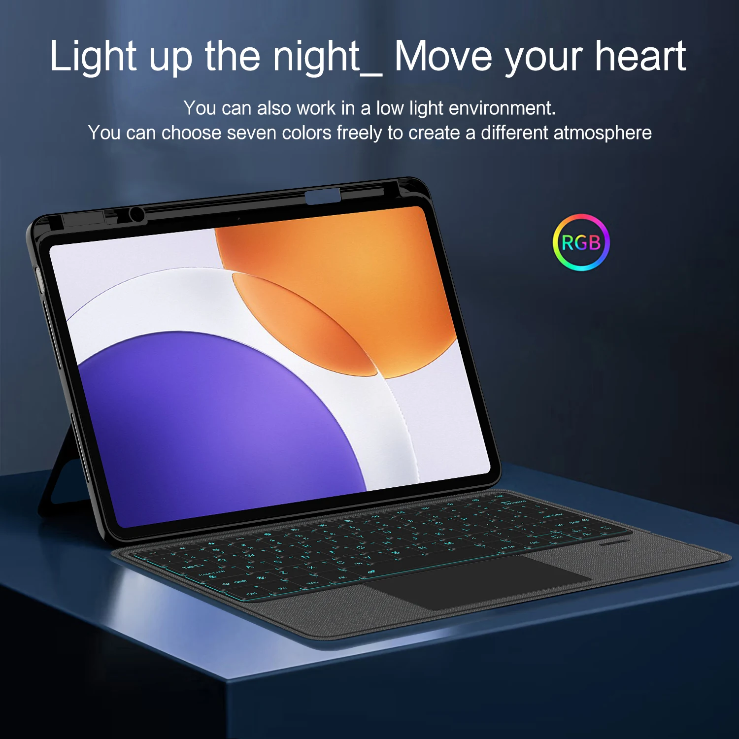 Teclado mágico para Xiaomi Pad 7S Pro 12,5 pulgadas 2025 Funda para teclado con funda porta lápices para Xiaomi Pad 7S Pro Funda 12,5 - imagen 3