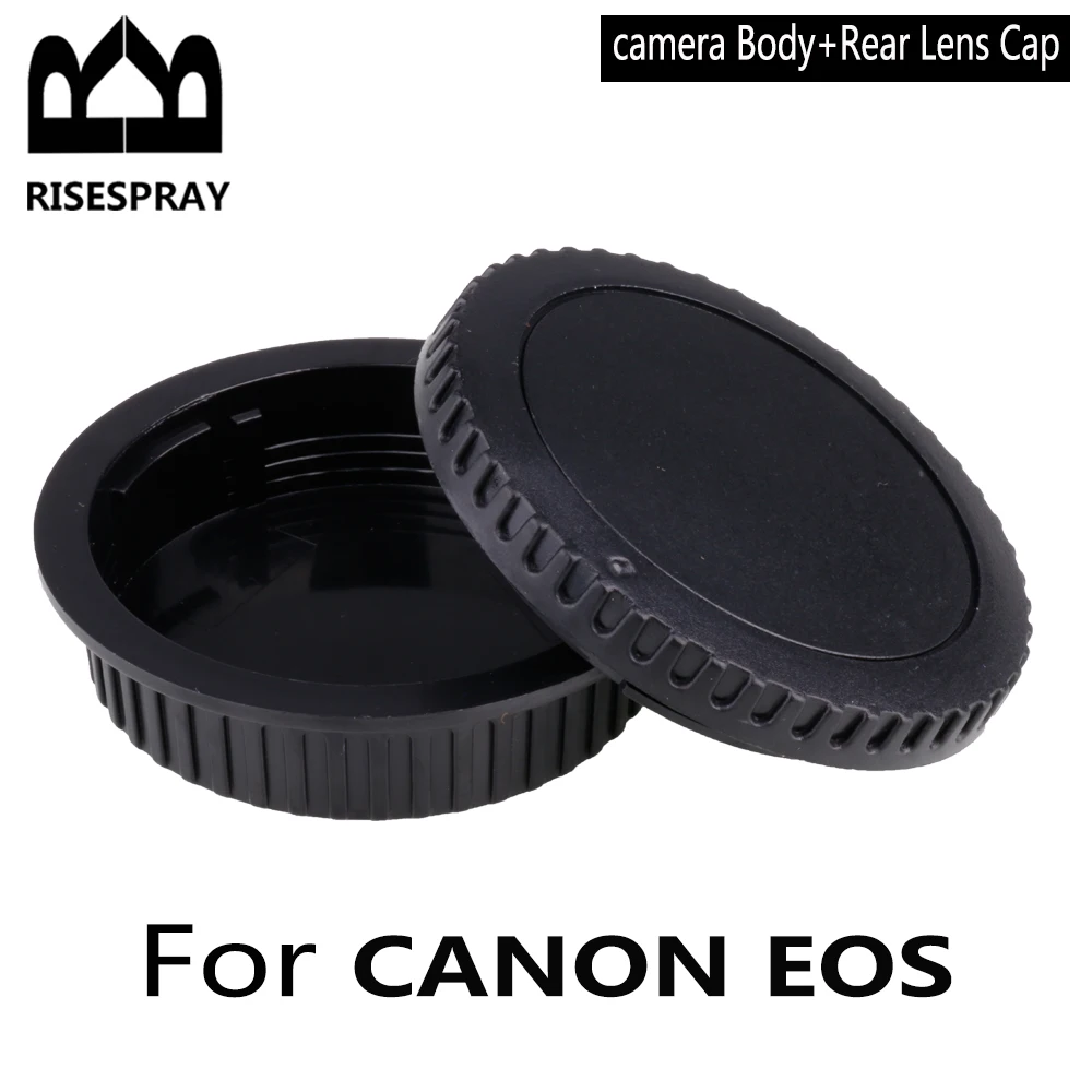 10 Uds tapa del cuerpo de la lente trasera cubierta de la cámara protección de montaje de tornillo de polvo reemplazo de plástico negro para Canon EOS EF EFS 5DII 6D - imagen 4