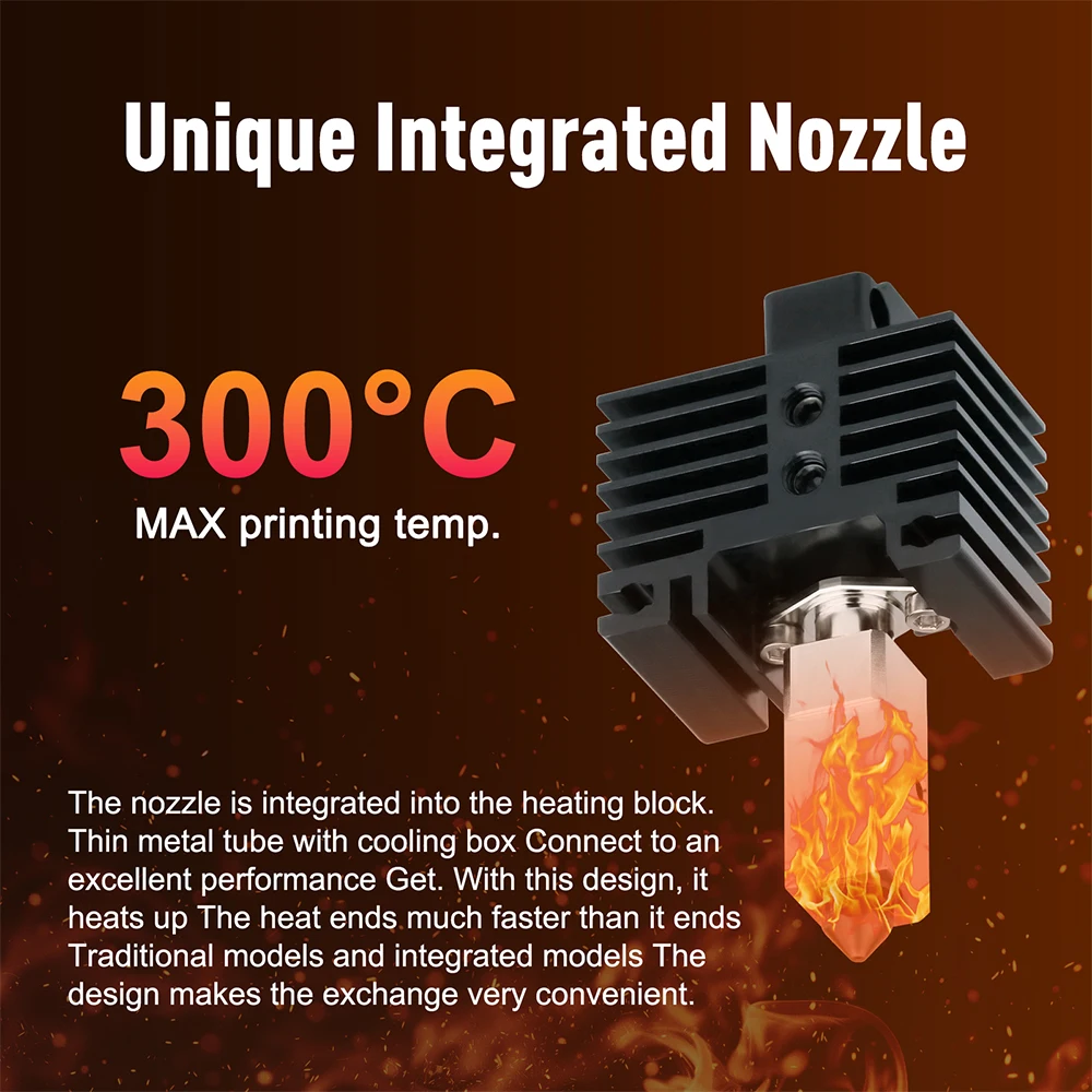 TZ2.0 extremo caliente para Bambu Lab P1 X1 serie Hotend Kit cabezal de extrusión con ventilador 24V60W calentador de cerámica para piezas de impresora 3D Bambulab - imagen 5