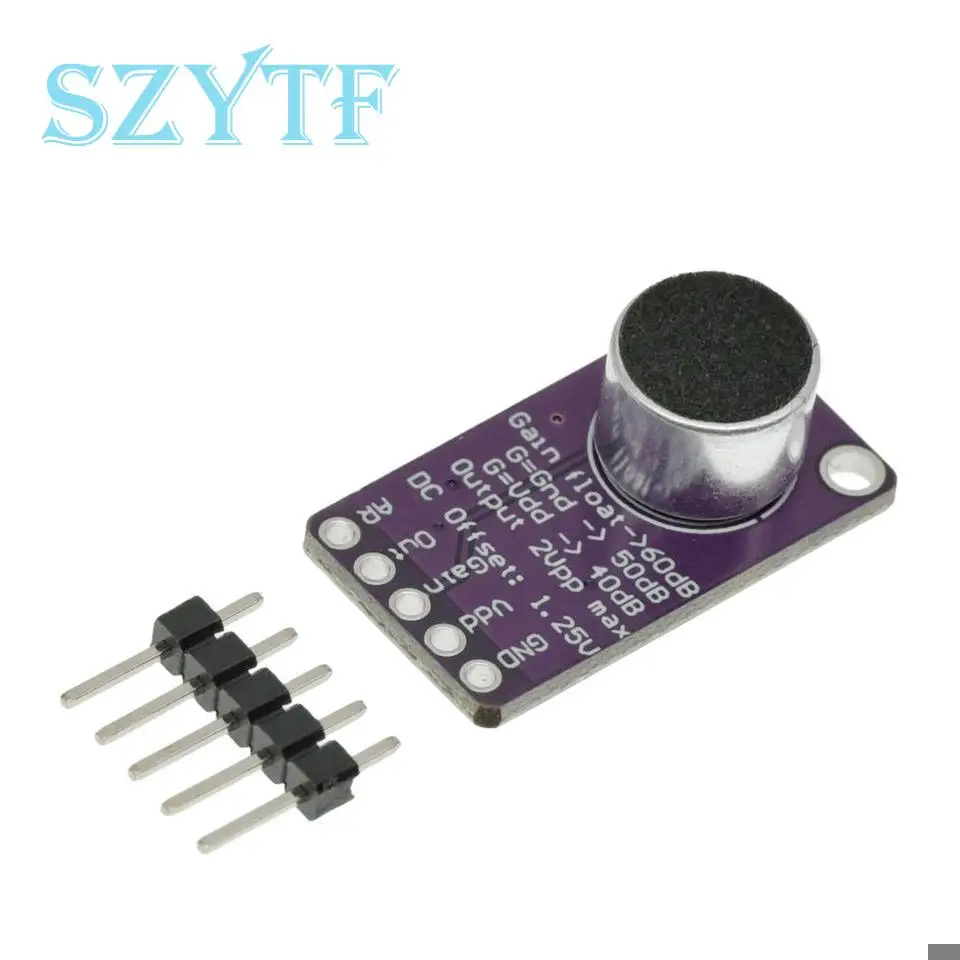 Módulo de placa amplificadora AGC de micrófono MAX9814, Control de ganancia automática, relación de ataque y liberación programable, bajo THD - imagen 5