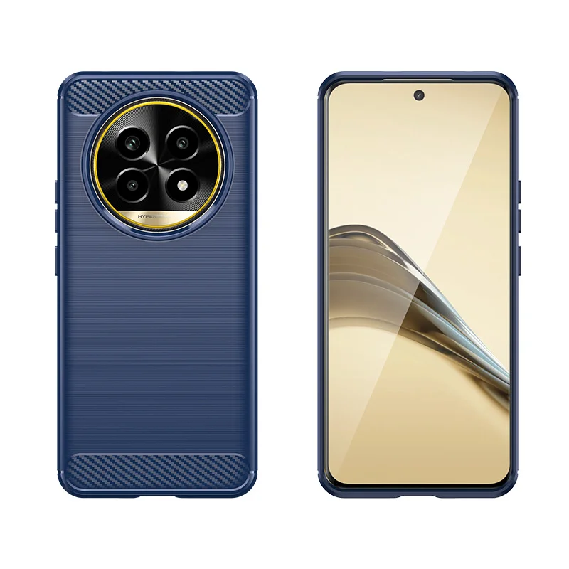Funda de silicona suave para Realme, carcasa trasera de fibra de carbono, para Realme 13 Pro Plus, Realme - imagen 4