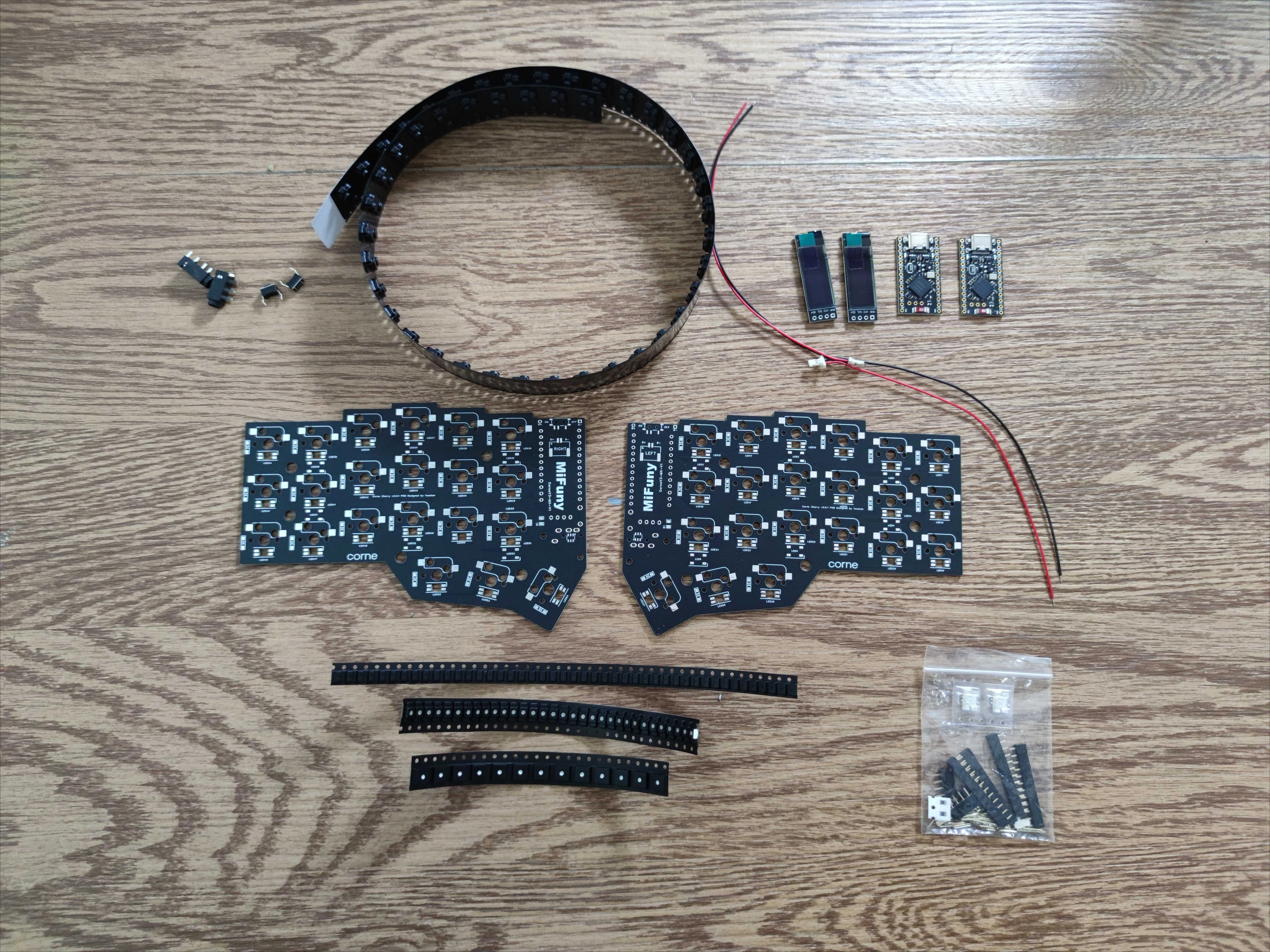 Kit de teclado dividido Corne V3, placa Pcb Crkbd Ergo Corne V3 MX DIY Corne Cherry V3, accesorios para teclados divididos no prefabricados