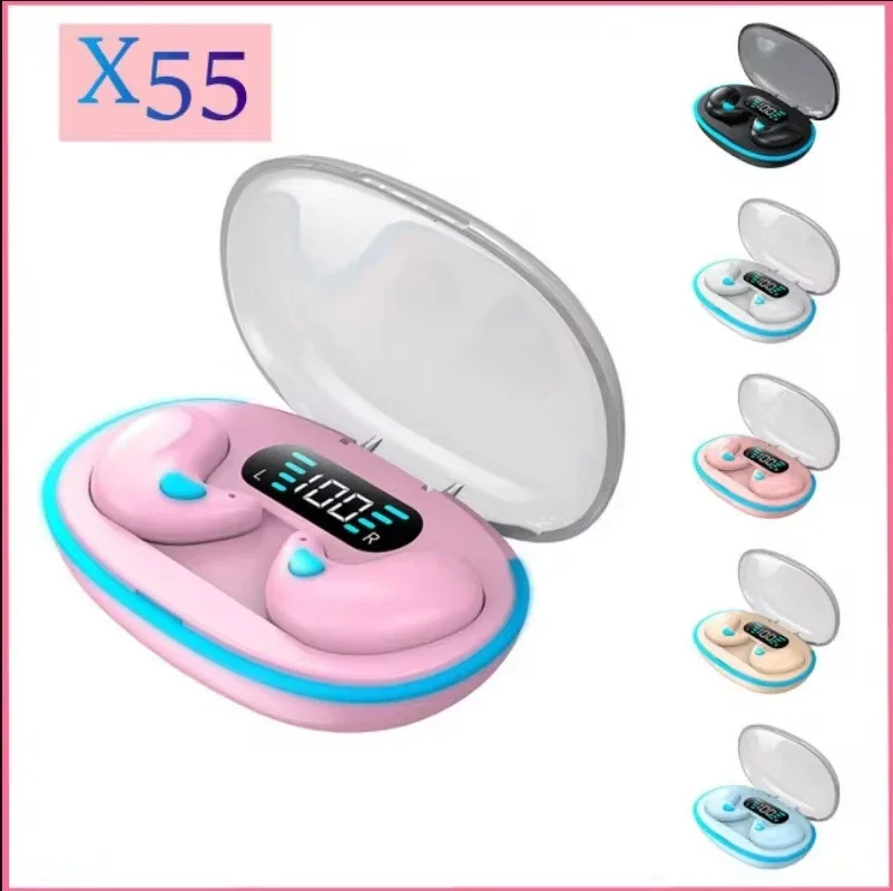 Nuevos auriculares inalámbricos Bluetooth X55 TWS auriculares impermeables Mini auricular TWS auriculares estéreo para teléfono xiaomi iphone