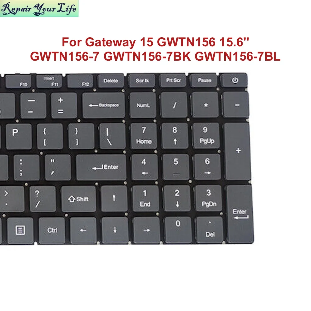 Teclado Inglés de EE. UU. para Gateway 15 GWTN156 15,6 '' GWTN156-7 GWTN156-7BK GWTN156-7BL teclados de repuesto PRIDE-K3960 YXT-93-222 - imagen 3