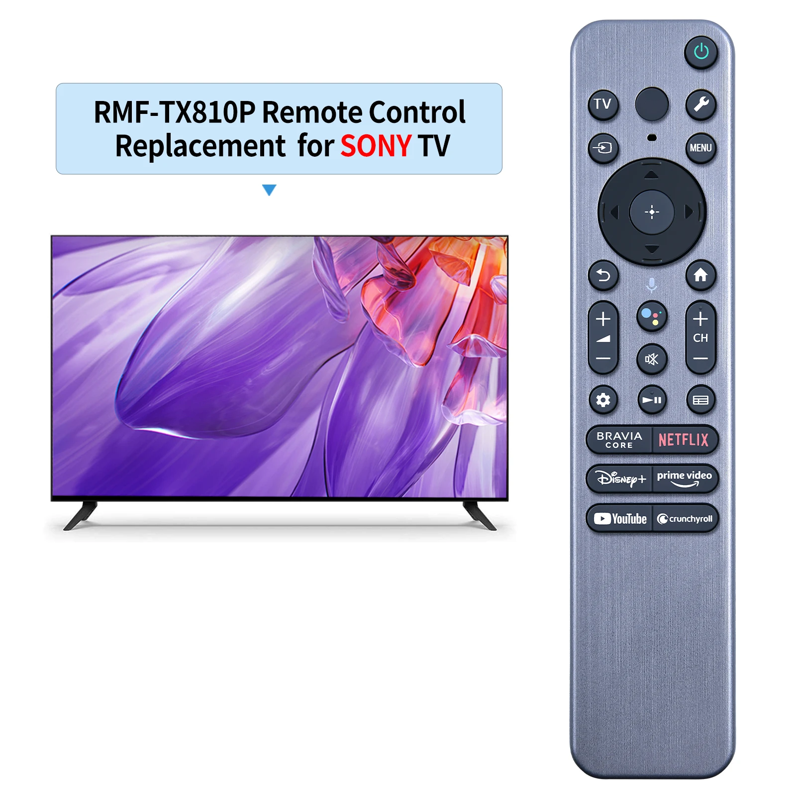 El nuevo control remoto por voz RMF-TX910U es compatible con Sony 2023-2024 Smart TV XR-55A95L XR-65A95L 77A95L - imagen 2