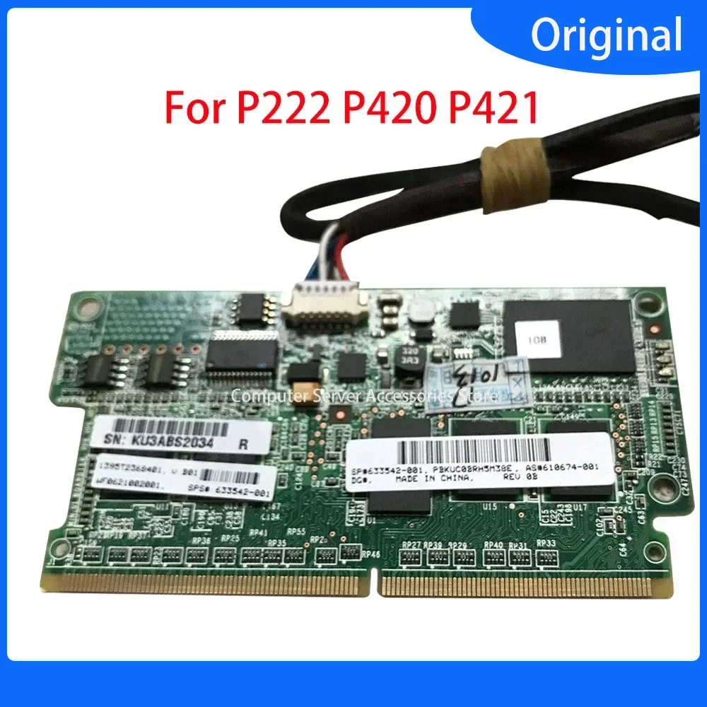 Para P222 P420 P421 FBWC condensador de memoria tarjeta controladora de batería Smart Array 1GB módulo de caché FBWC con batería 633542 -001