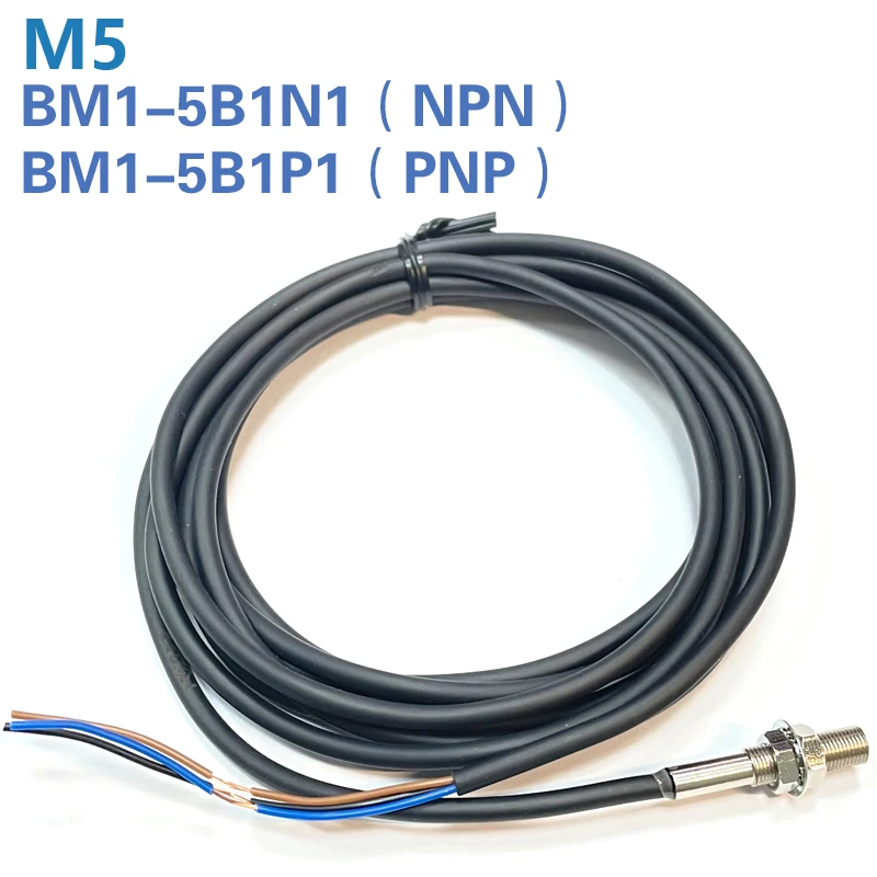 Interruptor de Sensor de proximidad de pequeño diámetro, 4mm, 5,4mm, M5, inducción de metal inductivo, 12-24VDC, NPN, PNP, NO - imagen 4