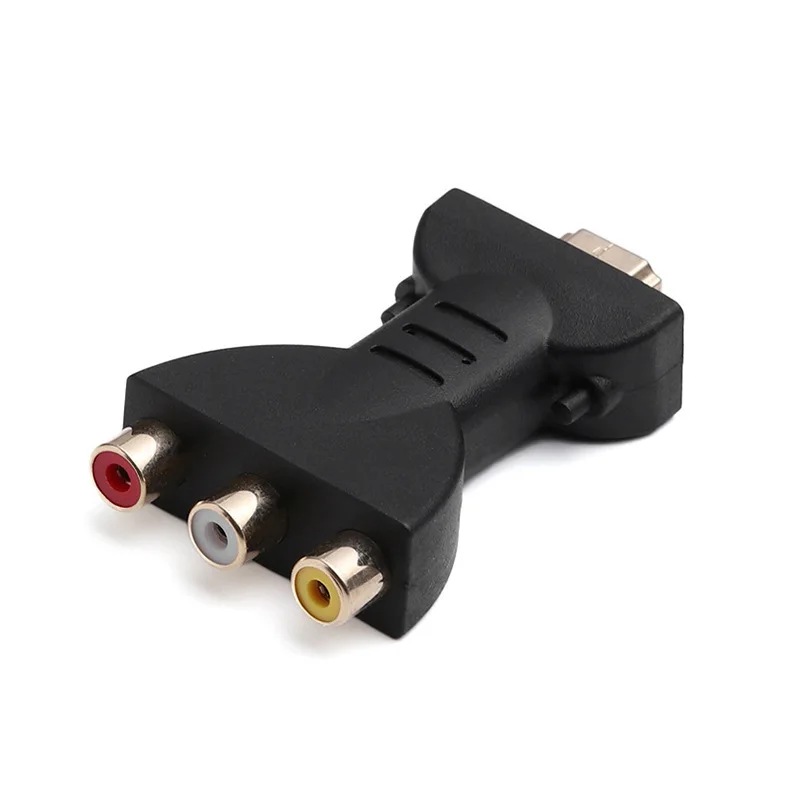 3 uds HDMI a AV chapado en oro compatible con HDMI macho a 3 RGB RCA Adaptador de Audio y vídeo conector convertidor de componentes AV para HDTV DVD - imagen 3