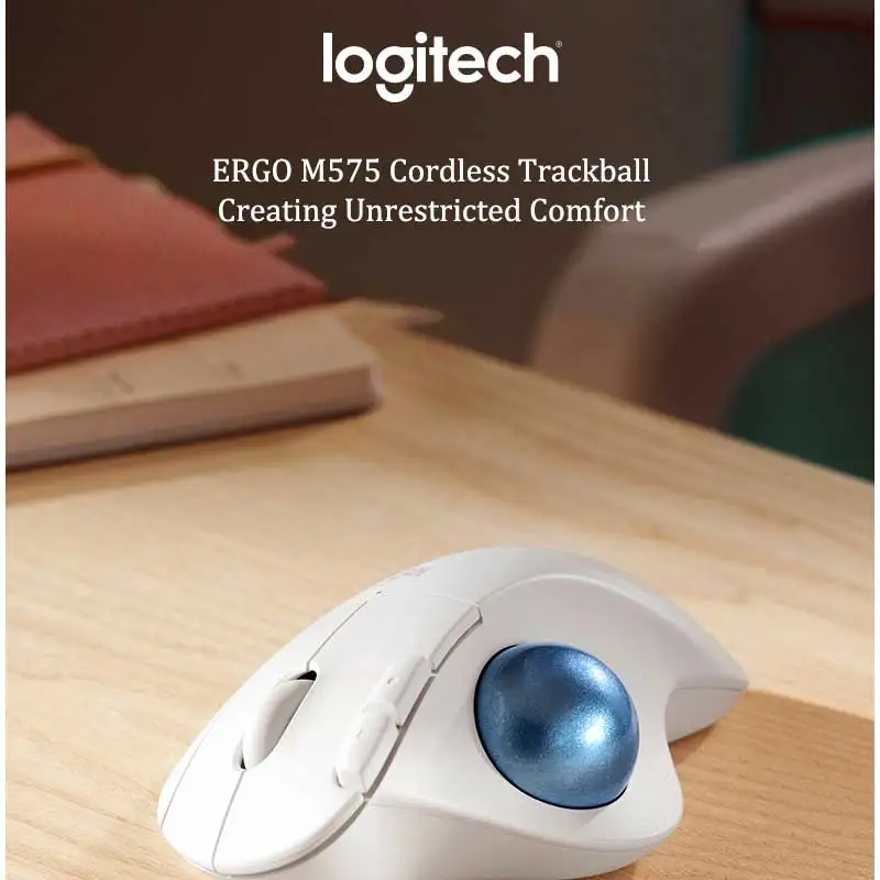 Ratón Logitech M575 S ratón trackball inalámbrico portátil ratón USB ratón de oficina para juegos, ratón inalámbrico logitech - imagen 2