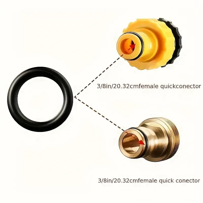 100-10 Uds. Pistola de agua de alta presión salida de limpieza junta tórica anillo de goma negro accesorios de máquina de lavado de coches para conector de tubería de agua - imagen 4