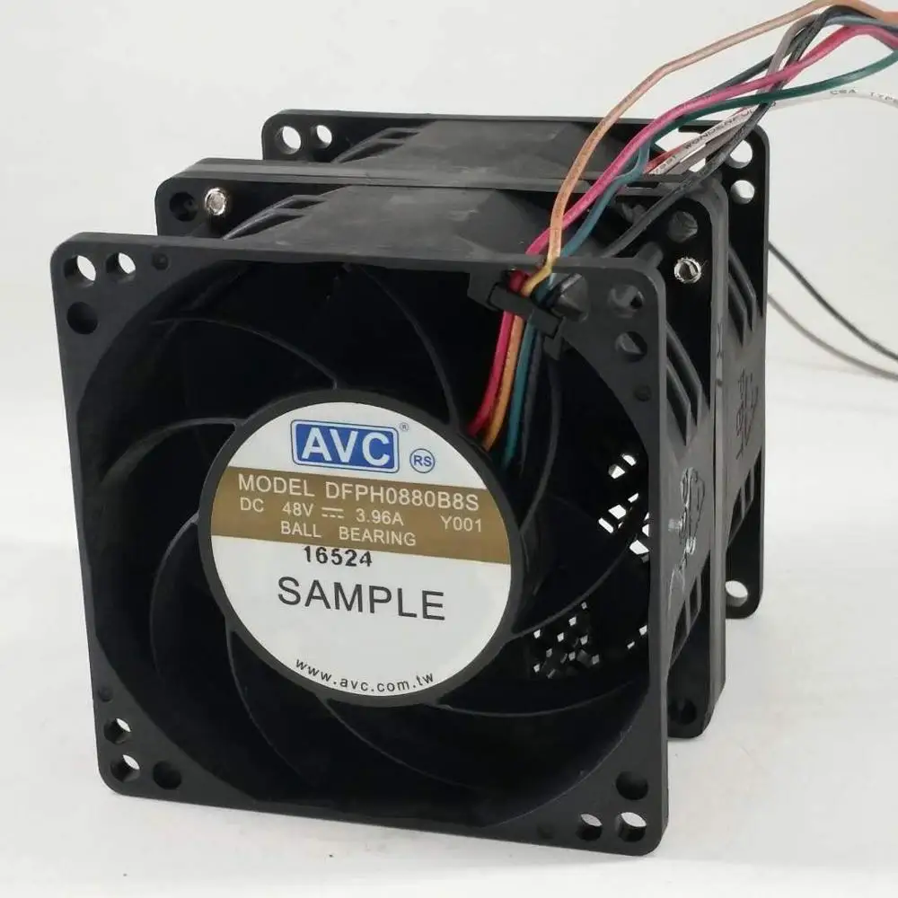 AVC DFPH0880B8S Ventilador 48V 8cm Motor Dual Alta Velocidad - imagen 5
