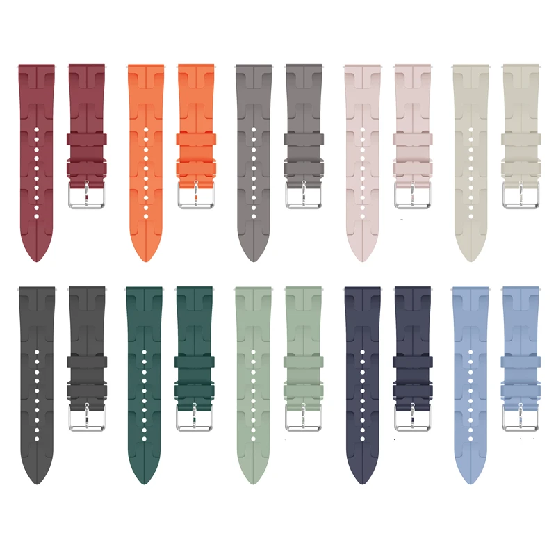 Correa de silicona de 22mm para OnePlus Watch 3 2 2R/OnePlus, pulsera de 46mm, Correa para OPPO Watch X X2 4 Pro/Realme Watch S2 2 3 Pro - imagen 3