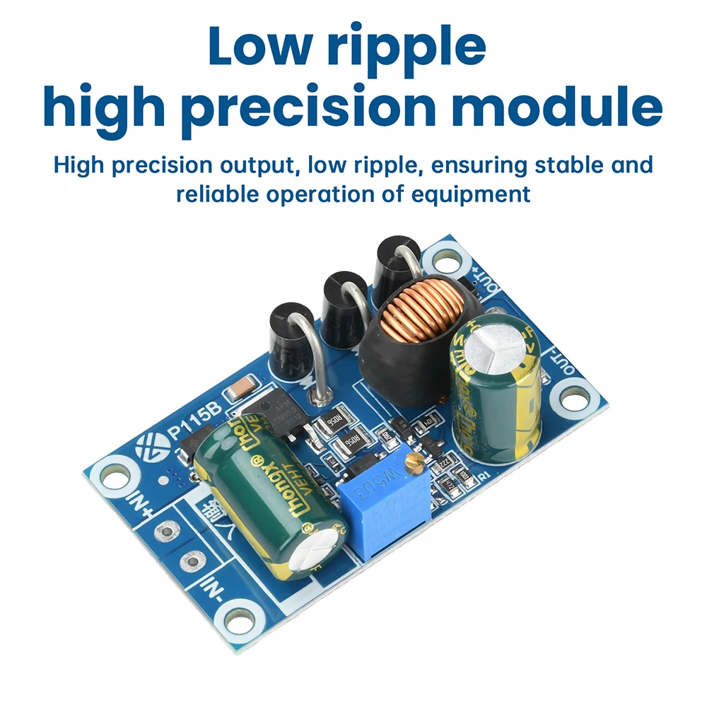 Módulo reductor DC-DC 10-110V a 4,5-47V 5A Módulo convertidor de potencia de alta precisión de baja ondulación ajustable con 95% de eficiencia - imagen 5