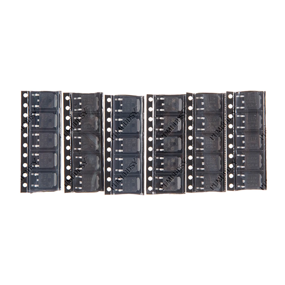 6 tipos * 5 uds = 30 Uds TO-252 Kit de transistores pumuddsy 78M05 78M06 78M08 78M09 78M12 78M15 cada 5 uds - imagen 3