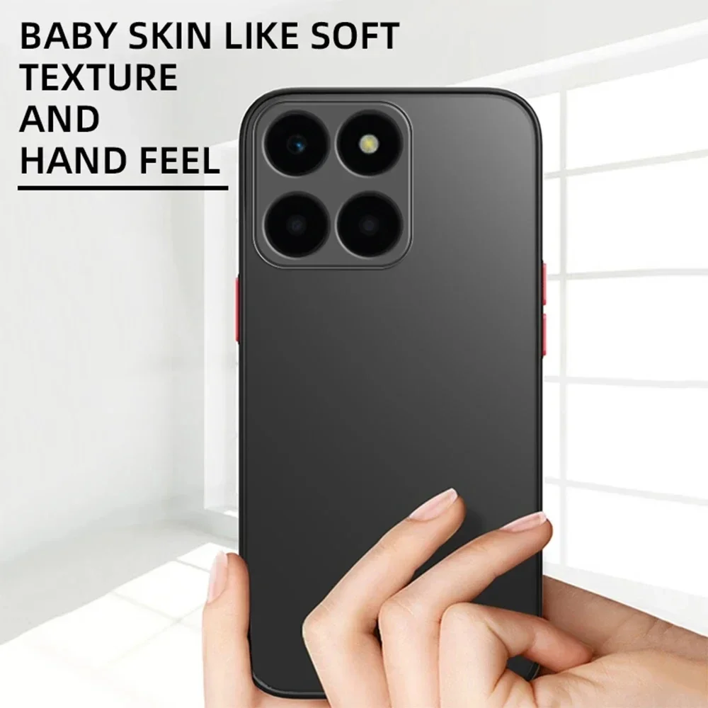 Funda rígida translúcida mate para Huawei Honor X8 X9B X9A X6S X6 X8b X8a X6a X6 70 90 Lite, funda trasera esmerilada de silicona a prueba de golpes - imagen 3