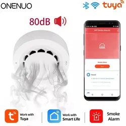 ONENUO Detector de Humo WiFi Fotoeléctrico – Compatible Smart Life