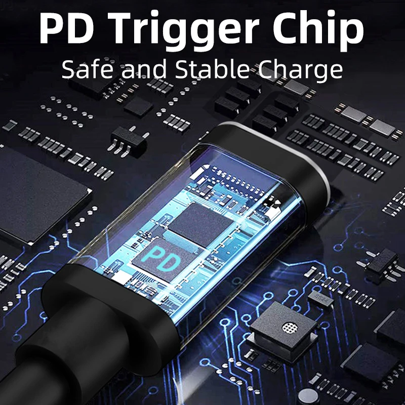 USB-C 3,1 tipo C hembra a rectángulo macho USB PD emulador disparador adaptador de corriente CC en ángulo convertidor para Lenovo Thinkpad Laptop - imagen 4