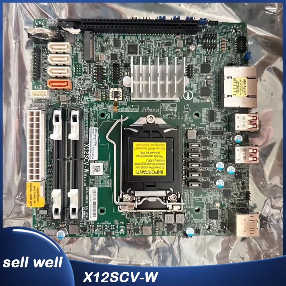 La placa base del servidor admite Core DDR4 M.2 X12SCV-W de decima generación