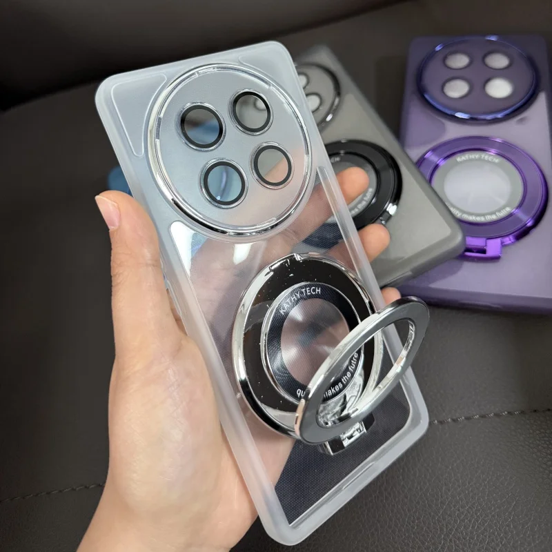 Funda para Honor Magic7 Lite X9C, soporte magnético de lujo, Airbag galvanizado, funda suave anticaída de TPU para parachoques Honor X60 Pro - imagen 3