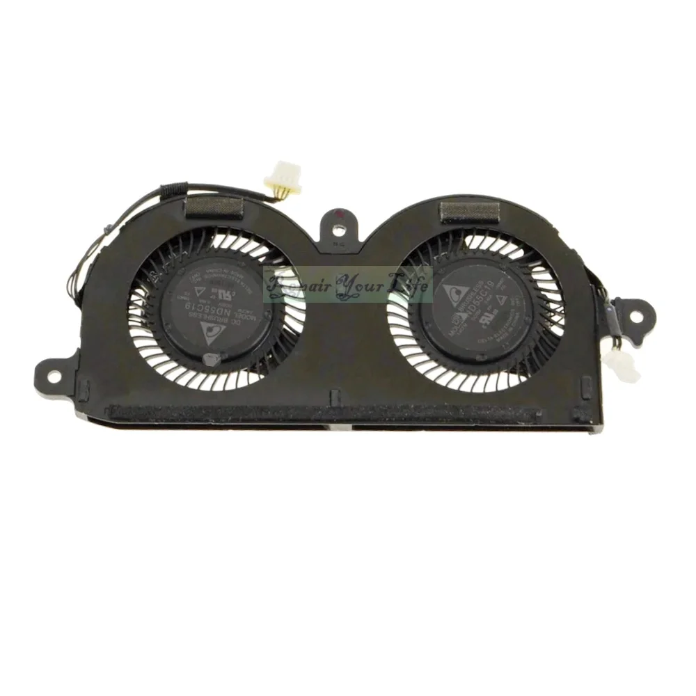 Ventilador de refrigeración de CPU para ordenador portátil, Enfriador de radiador para Dell XPS 13, 9370, 0980WH, 980WH, Notebook, PC, ND55C19-16M01, DFS350705PQ0T, DC 5V, 4 pines - imagen 3