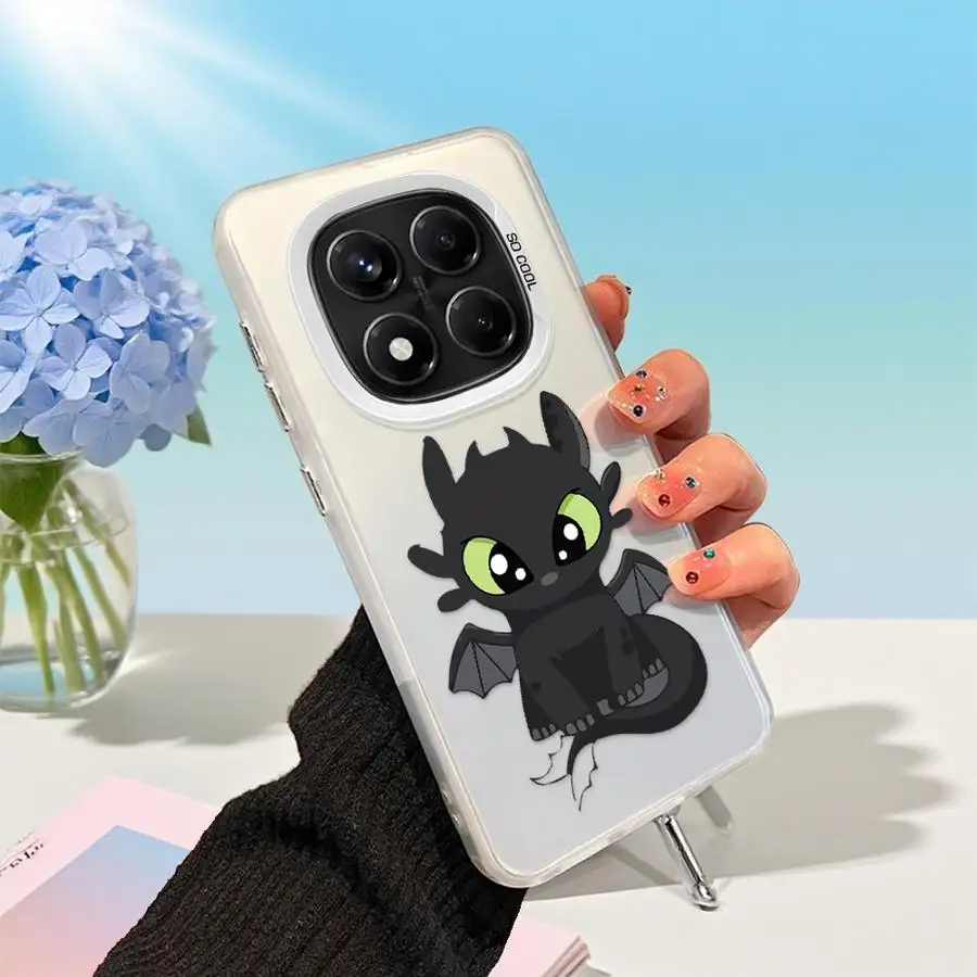 Funda de teléfono para Xiaomi Redmi Note 11s 12 13 14 Pro Plus 10 11 Pro 10s funda suave dibujos animados lindo dragón - imagen 2