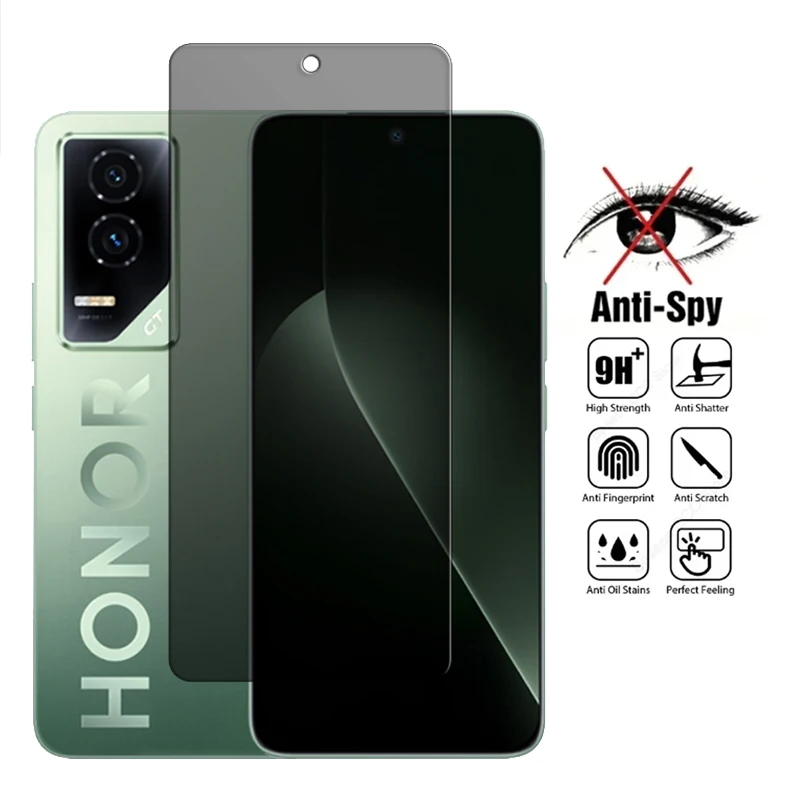 Para Honor GT 5G vidrio para Honor GT vidrio templado 6,7 pulgadas pegamento completo Anti-espía Protector de pantalla de privacidad para Honor GT película de lente - imagen 2