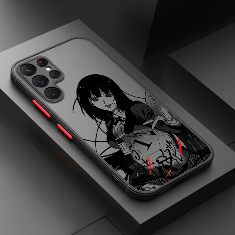 Funda de teléfono translúcida esmerilada Anime Kakegurui Samsung A72 A54 A53 A52S A34 A32 A33 A24 A23 A22S A02 Lite - imagen 3