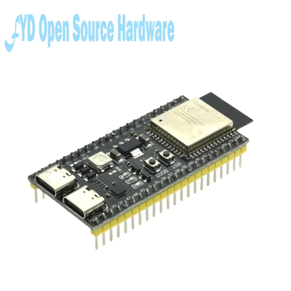 Kit de placa de desarrollo ESP32-S3 N8R2 N8R8 N16R8, 44 pines con adaptador de expansión y tipo C, WiFi 2,4 GHz para proyectos IoT - imagen 5