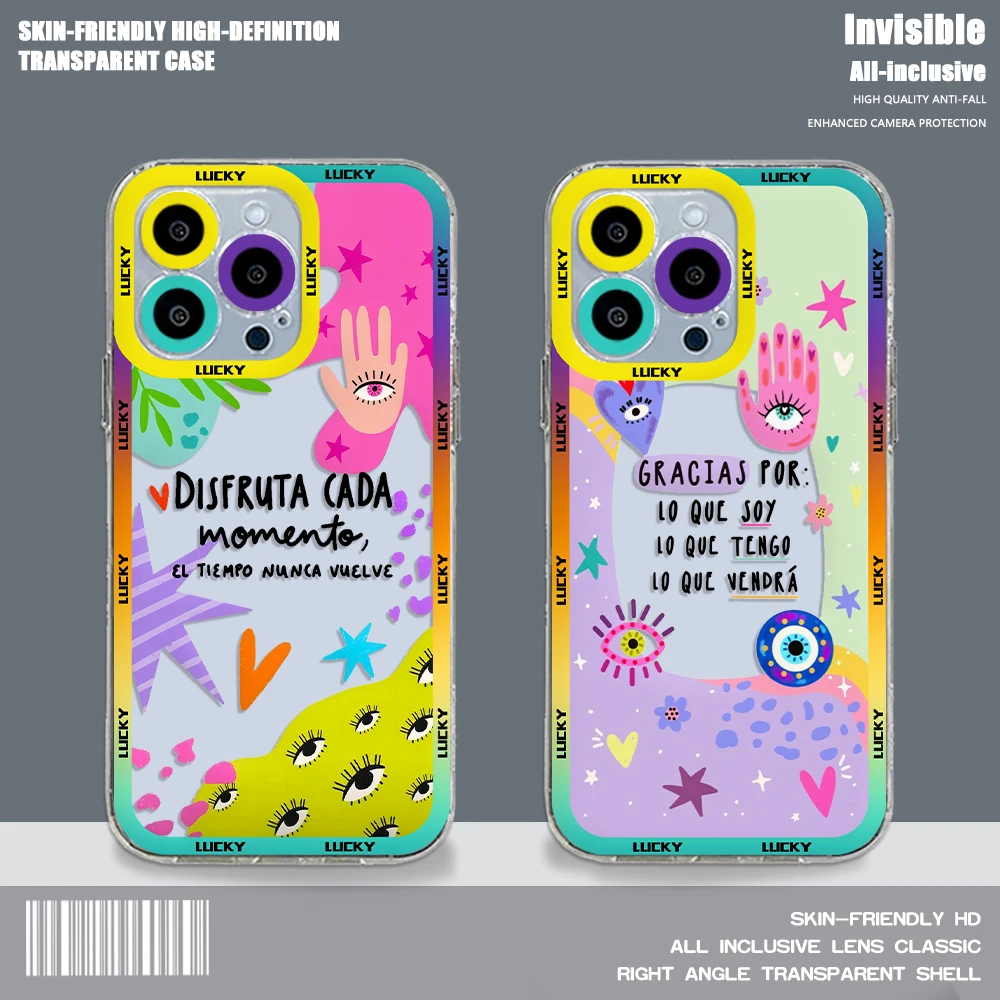 Funda de teléfono Lucky Eye Blue Evil Eye para OPPO A3 A60 A57 A38 A79 A58 A98 A5 F9 F11 A94 A92 A76 A74 A73 A54 A53 A31 Pro 5G - imagen 2