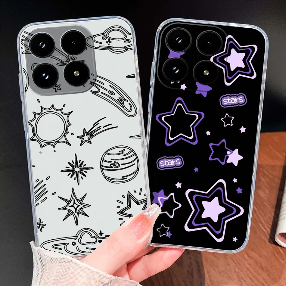 Para Xiaomi 17 Pro Max Funda de teléfono Navidad Milu ciervos patrones suave TPU transparente Funda de silicona para Xiaomi17 carcasa ligera - imagen 3