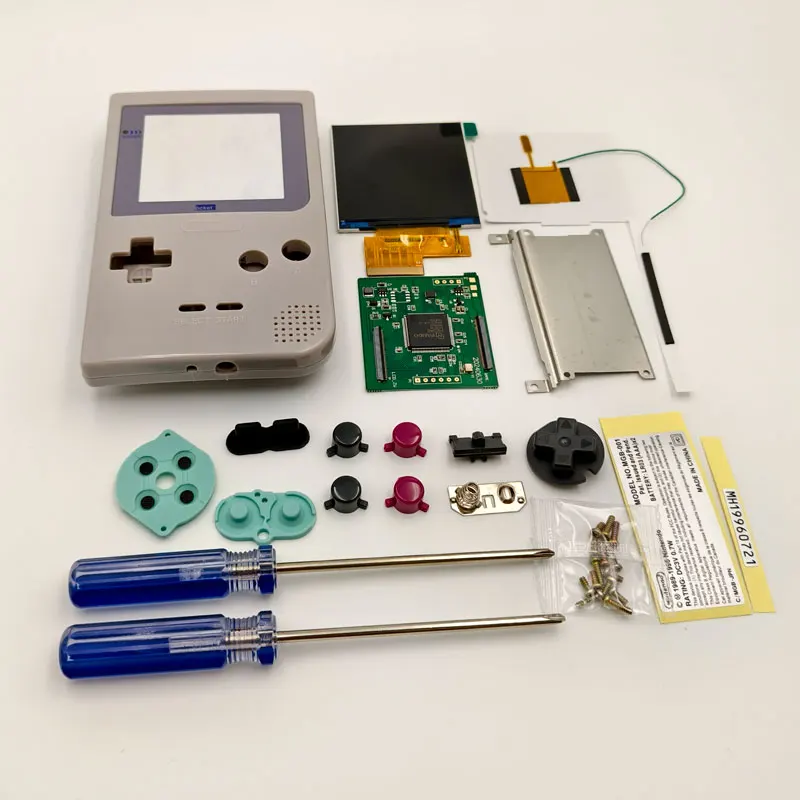 GBP LCD Fácil de instalar 2,6 "IPS de tamaño completo LCD de alto brillo Con destornillador de carcasa de alta calidad para gameboy de bolsillo - imagen 3